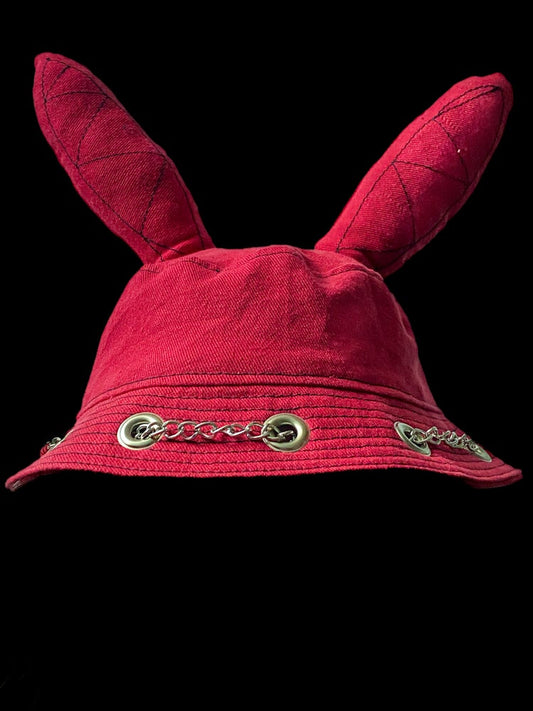 Bunny Bucket Hat Red